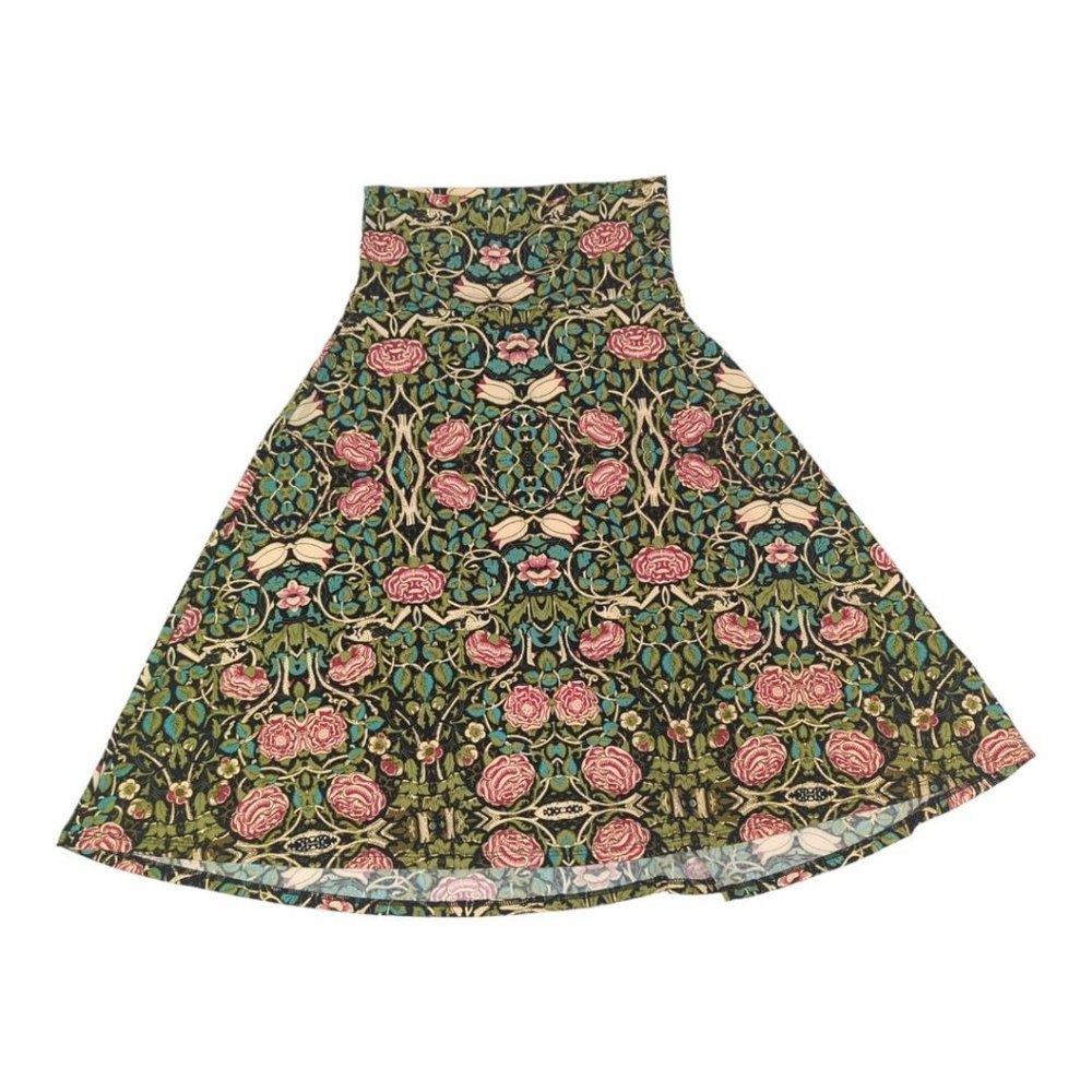 LulaRoe Azure Floral‎ Skater Style Skirt XS